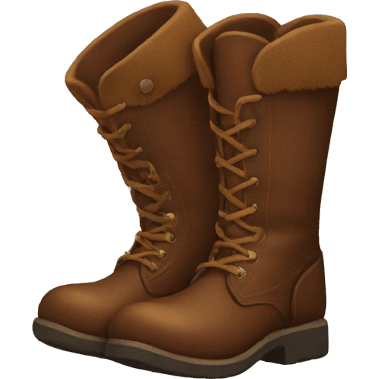 Brown boots emoji