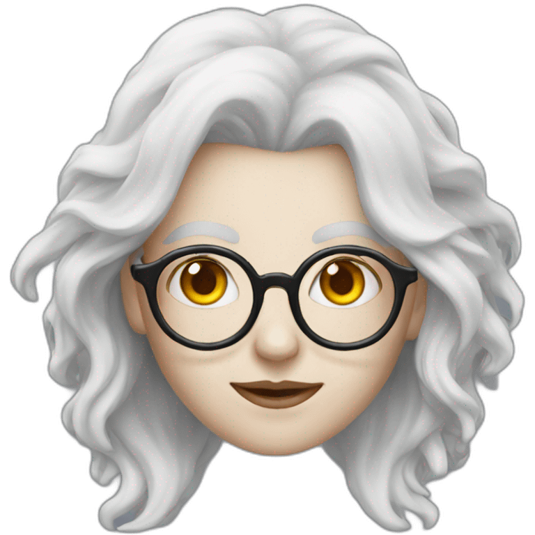 white witch with eyeglasses emoji