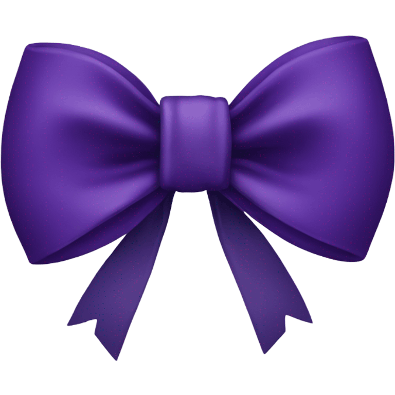 dark purple bow emoji