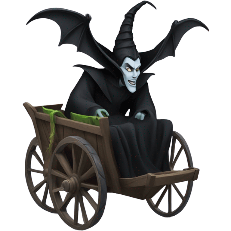 Maleficent cart wheeling emoji