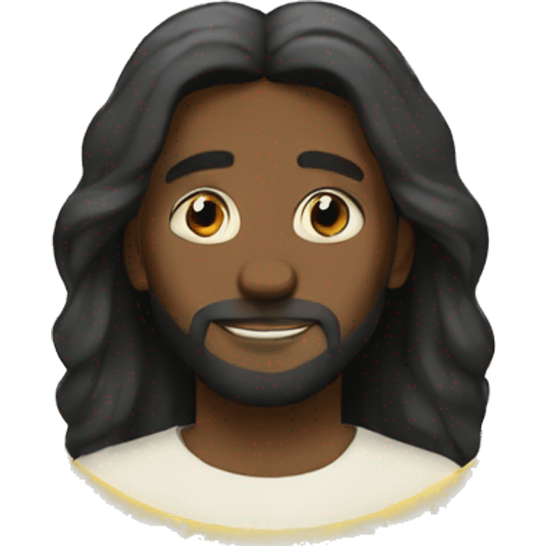 Black Jesus in heaven  emoji