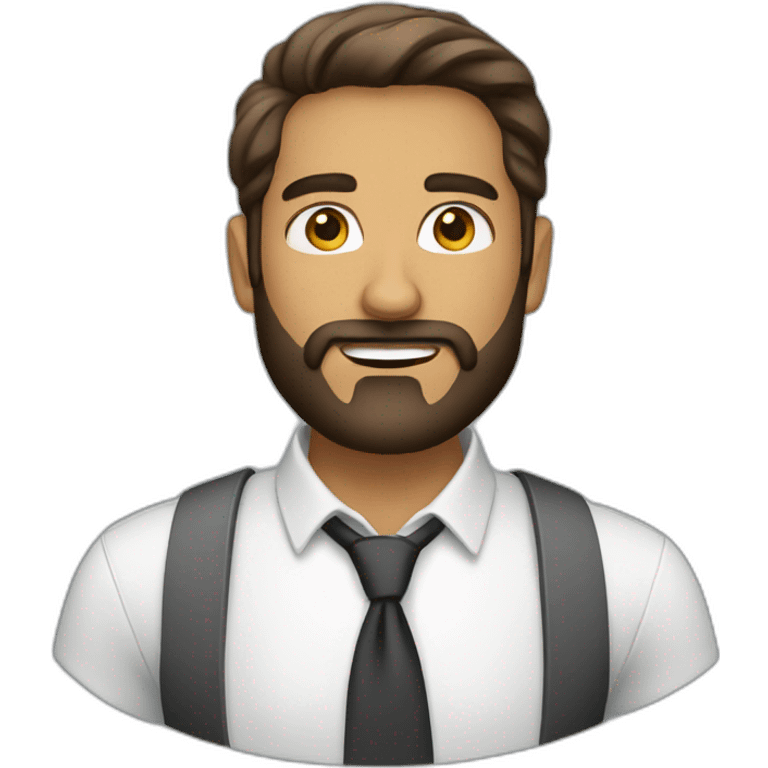 entrepreneur male with beard emoji