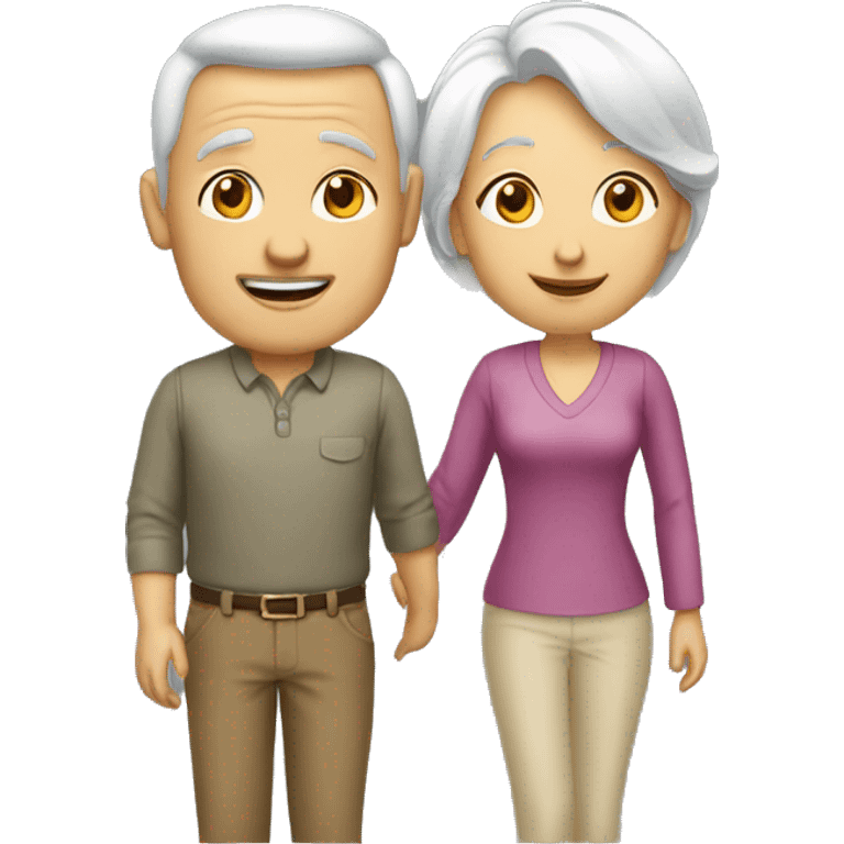 couple homme femme 60 ans emoji