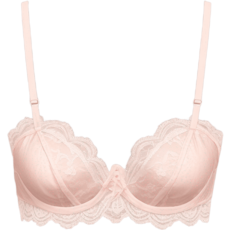 light pink lacy brassiere emoji