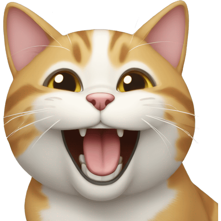 Cat laughing emoji