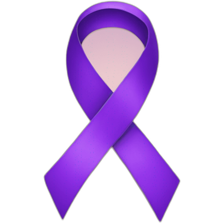 purple ribbon emoji