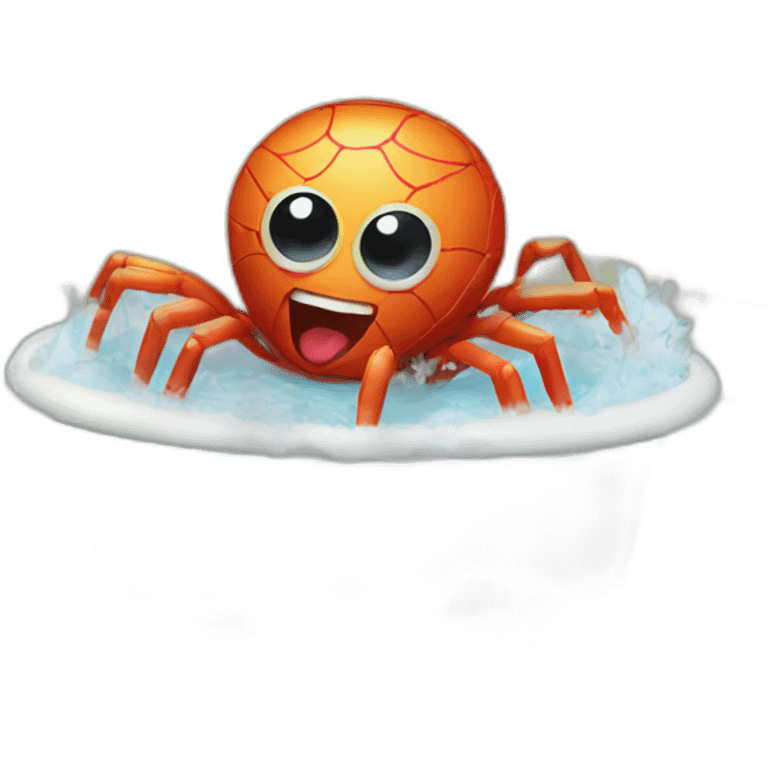 spider taking a bath emoji