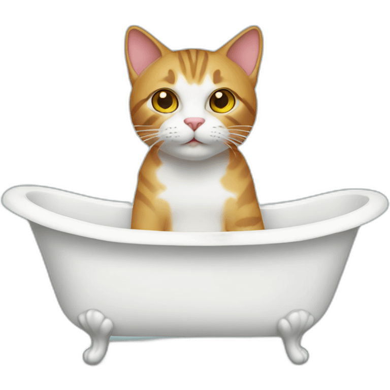 cat in bathtub emoji