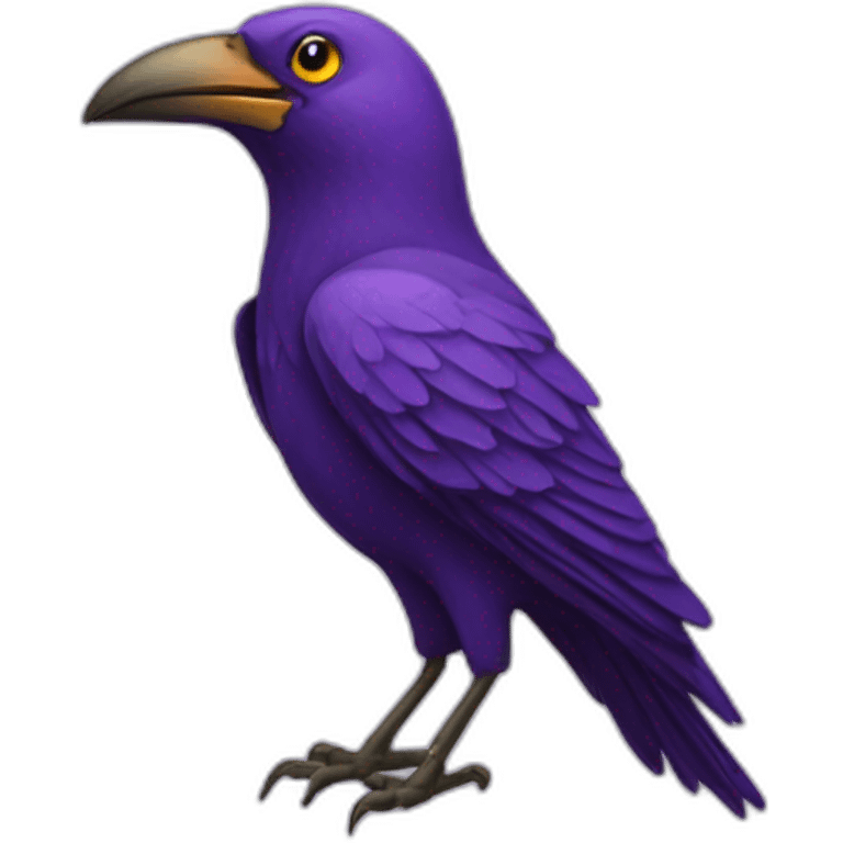 Purple crow emoji