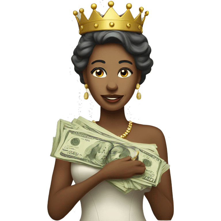 queen with money emoji