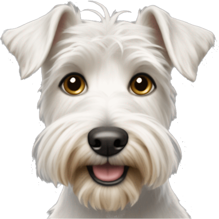 white wire haired terrier dog benji emoji