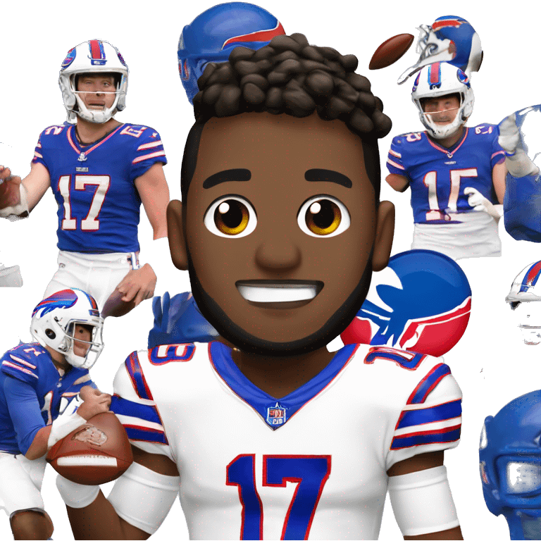 Josh Allen Buffalo Bills #17 emoji