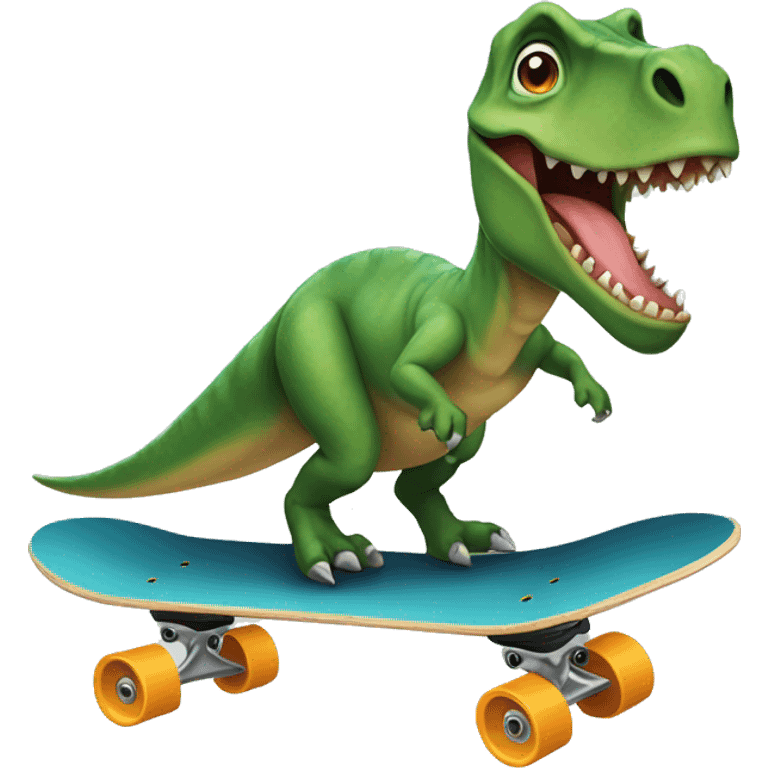 Dinosaur on a Skateboard  emoji