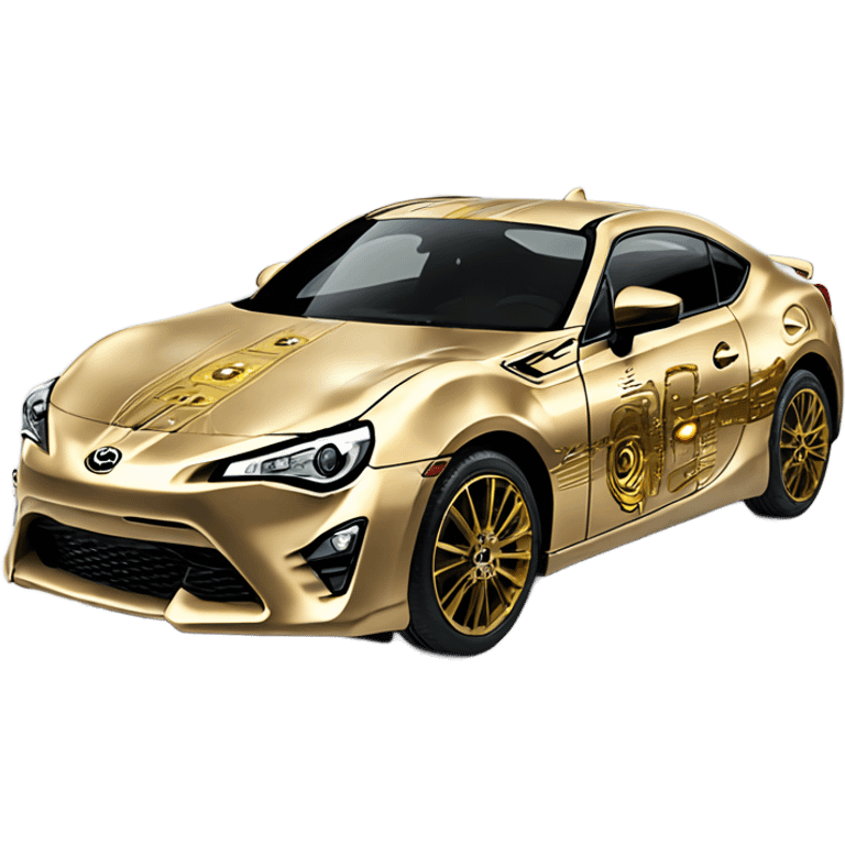 c3p0 themed 2025 Toyota 86  emoji