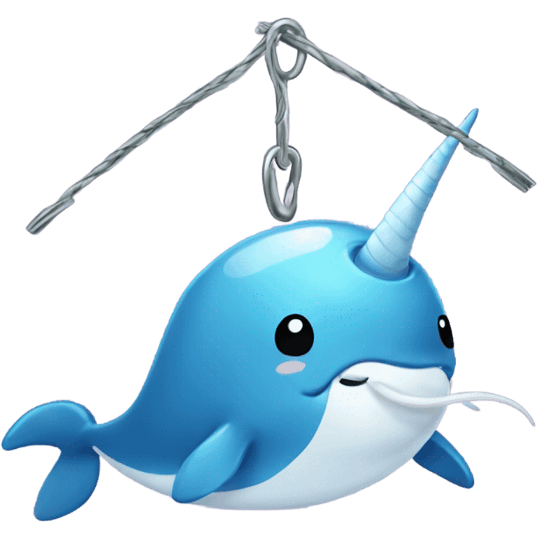 narwhal with hooks emoji