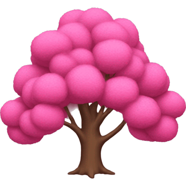 Pink tree emoji