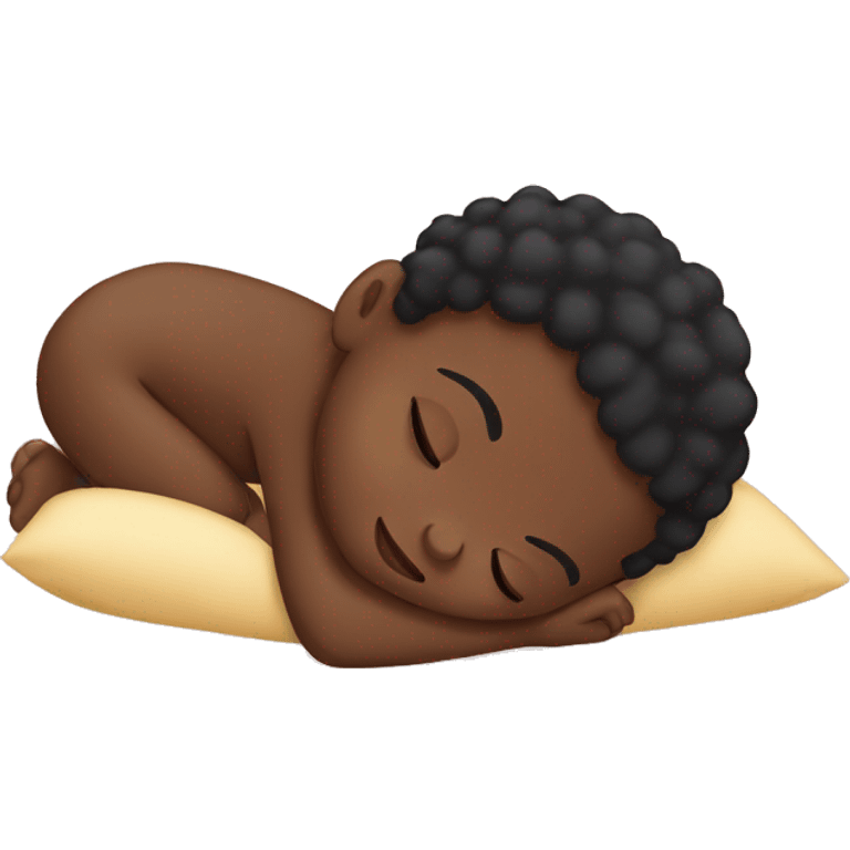 black baby who is sleeping  emoji