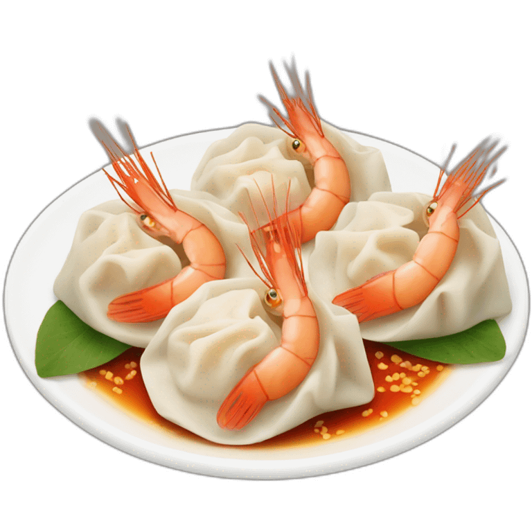 shrimp dumplings emoji