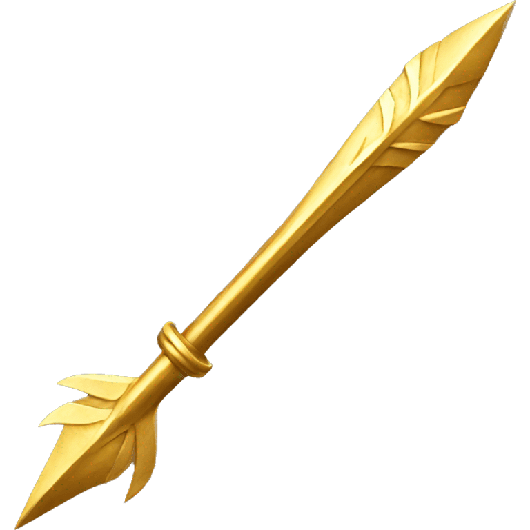 gold spear emoji