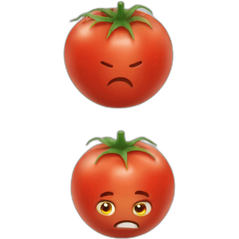 Tomato with a headache emoji