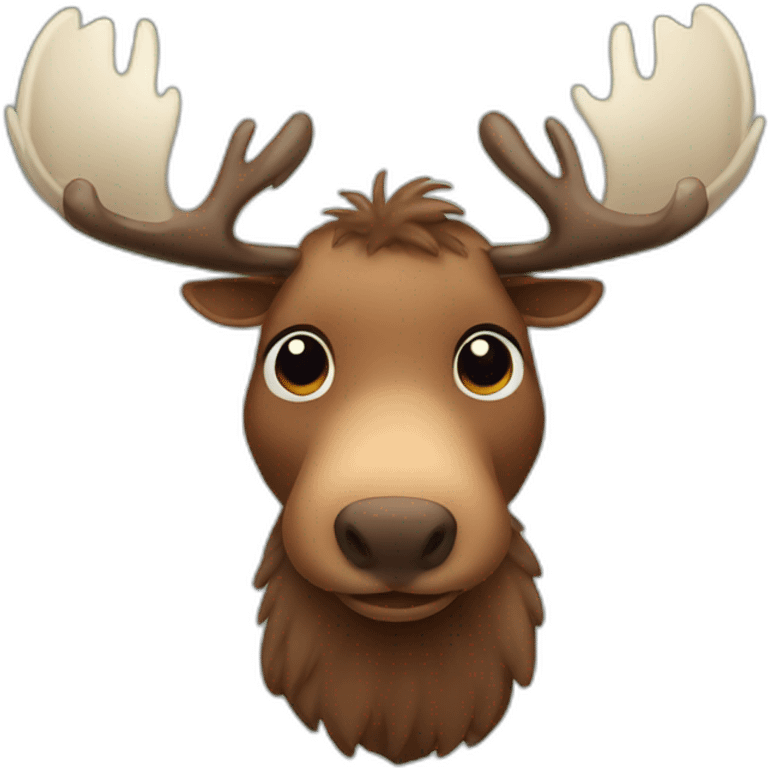 cute moose emoji