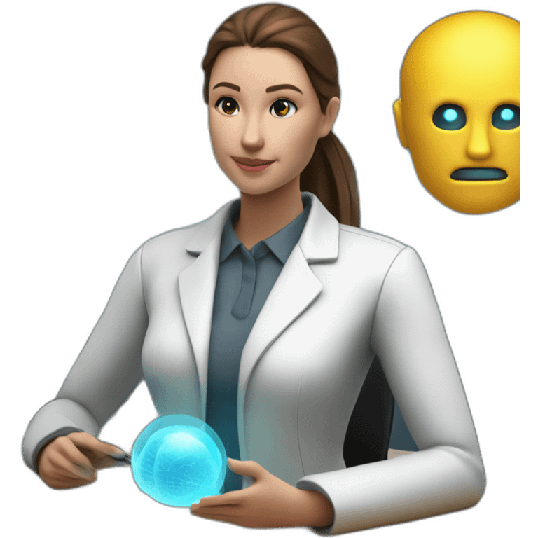 Futuristic-Biomedical-Engineer-studying-hologram-3d-model-of-breast emoji