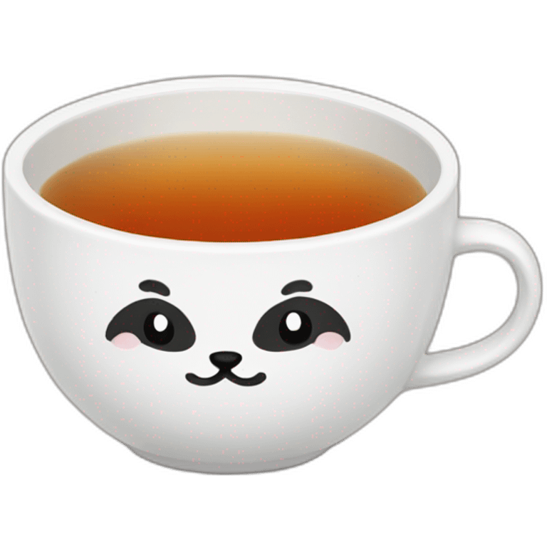 tea in panda cup emoji