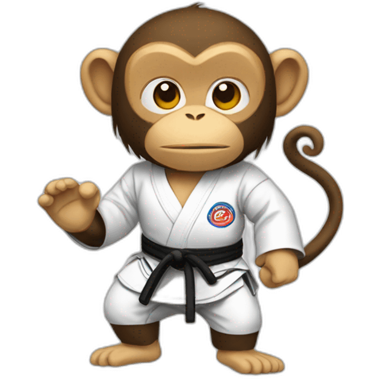 Jiu-Jitsu monkey emoji