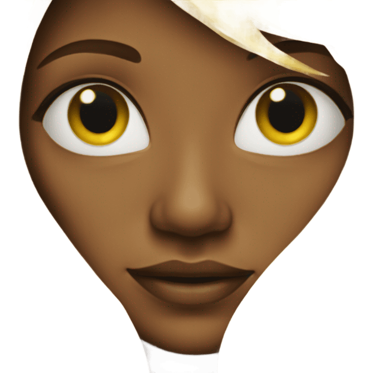 Yellow long hair women emoji