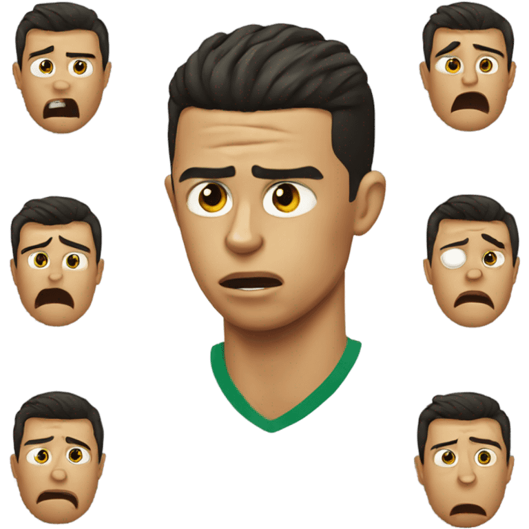 Cristiano Ronaldo crying  emoji