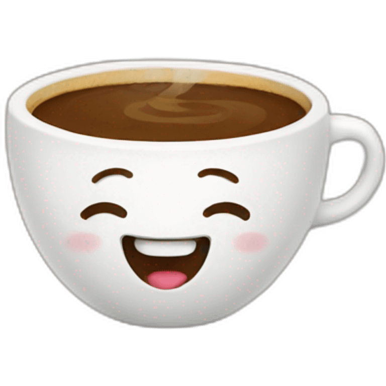 happy coffee emoji