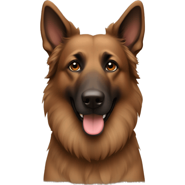 Brown belgium shepherd emoji