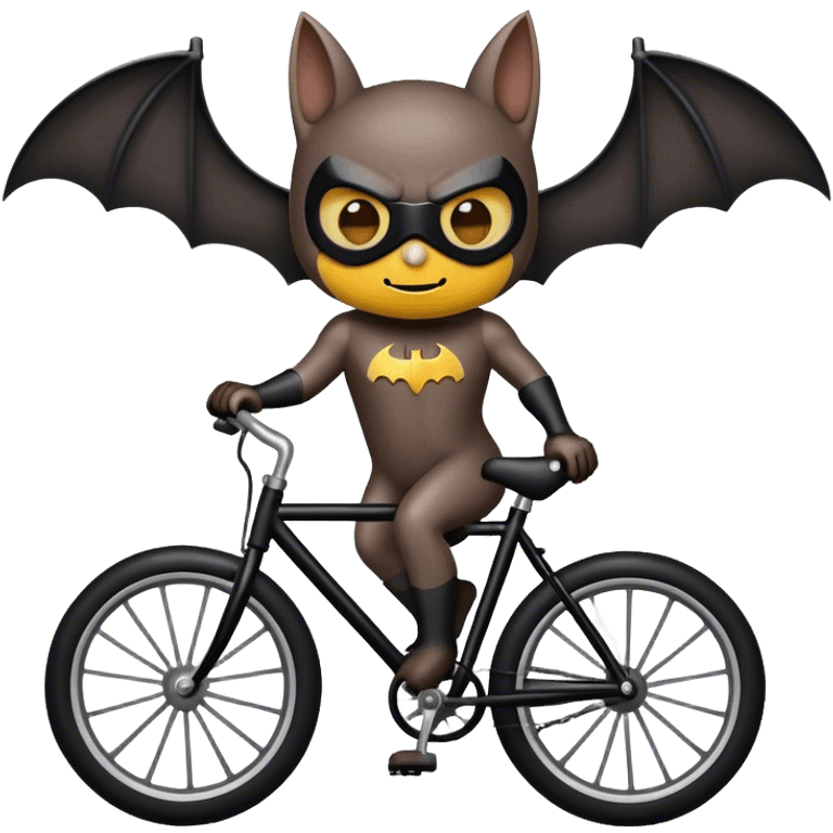 Bat with a bike emoji