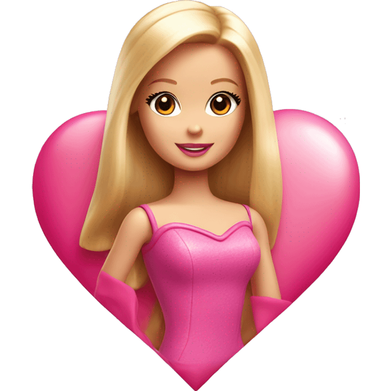 Barbie Inside heart  emoji