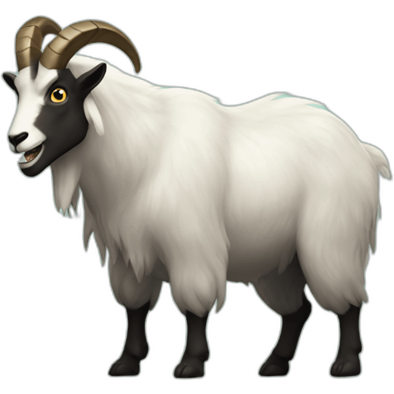 dark magic mountain goat emoji