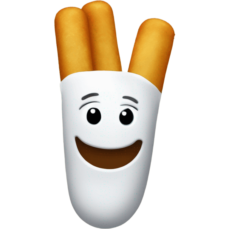 happy mozzarella stick emoji