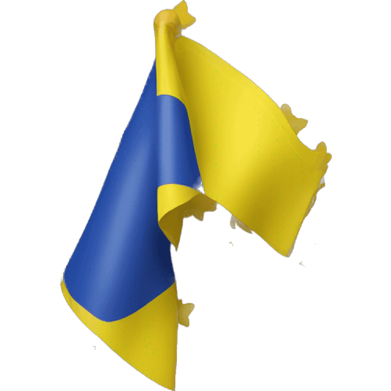 A matching flag of Ukraine with lilac and gold in place  emoji