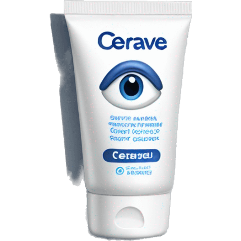 eye cream bottle with label cerave style  emoji