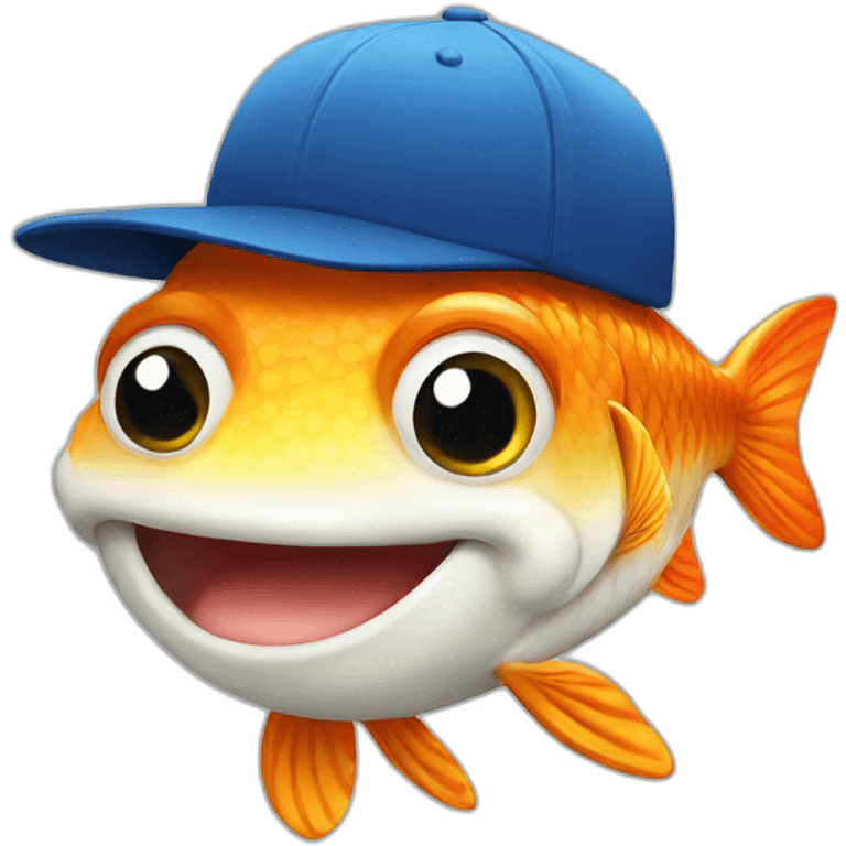 fish with cap emoji