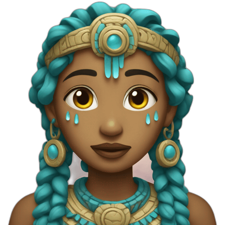 mayan godess full of tears emoji