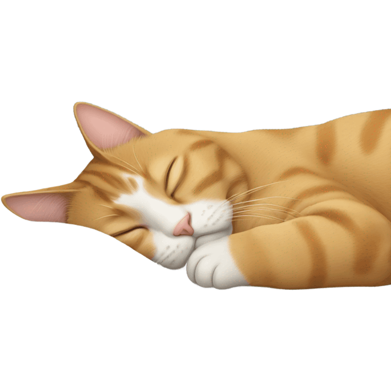 Cat sleeping emoji