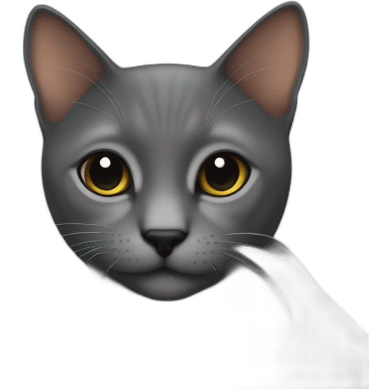 Gato negro emoji