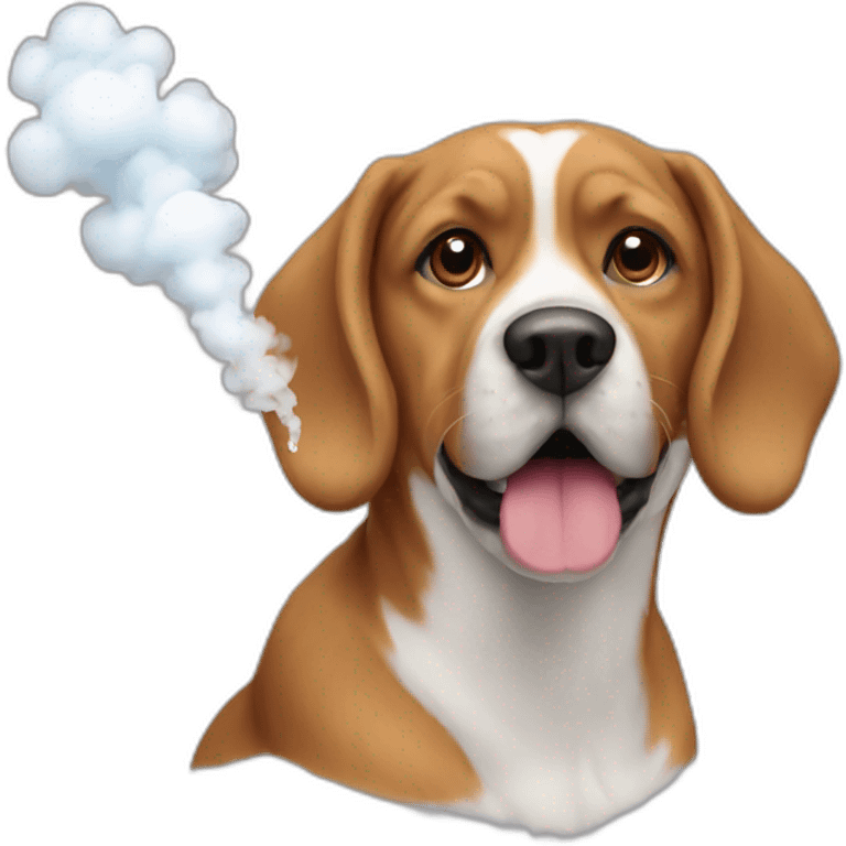 dog + vape emoji