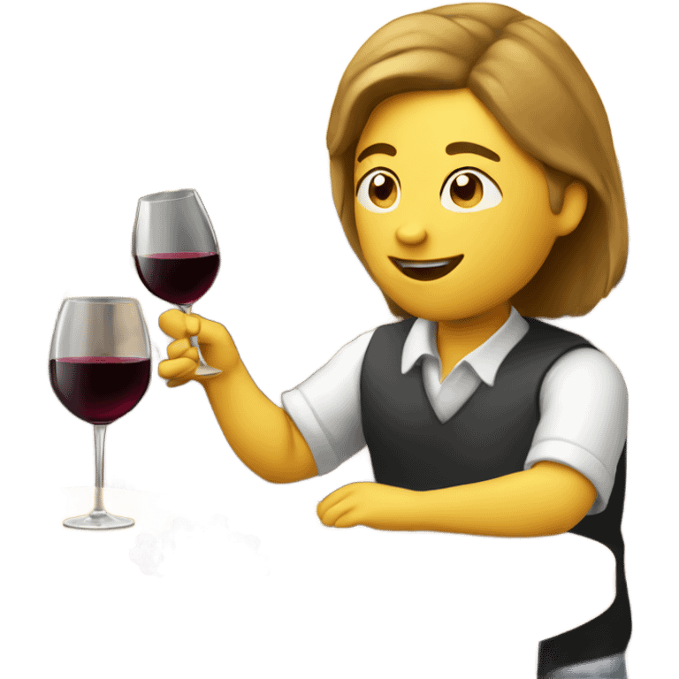 Wine tasting emoji