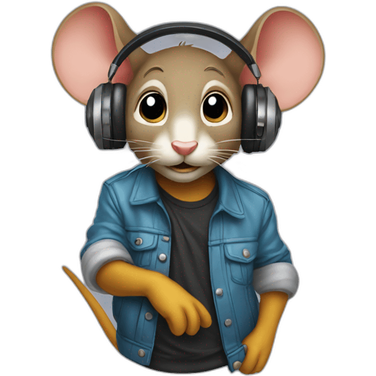 dj mouse emoji