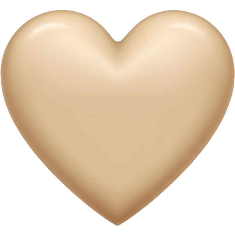 Corazón beige emoji