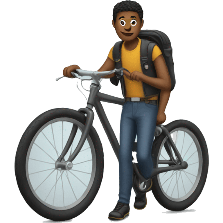 henry with bike emoji