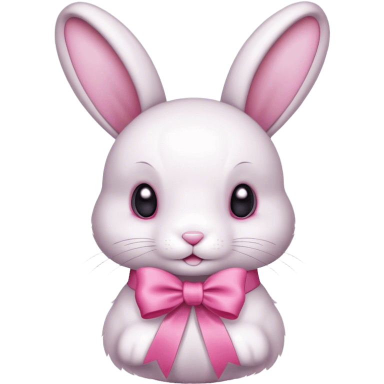 bunny with a ribbon emoji