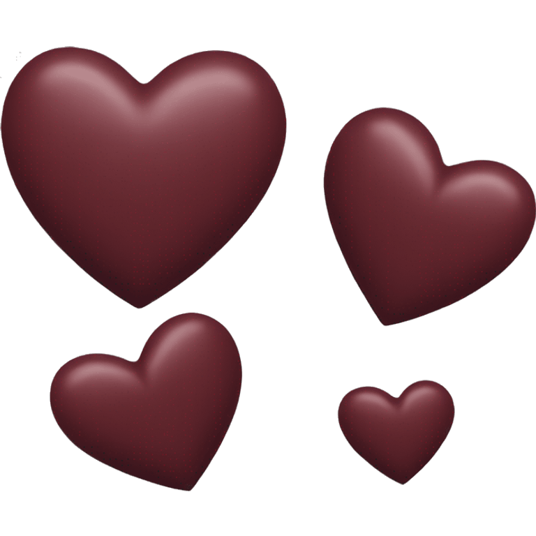 Maroon heart emoji