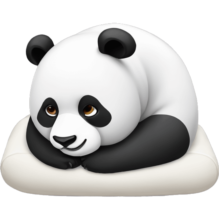 Panda being lazy  emoji